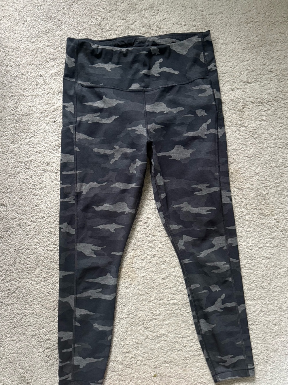 Athleta Women’s Camo High-Waist Leggings - Black/Grey